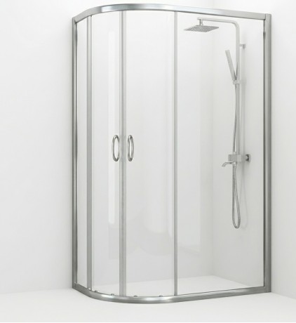 Przejdź do produktu KABINA PRYSZNICOWA 100x80 cm CHROM PRZESUWNA PRAWA ASYMETRYCZNA ROZSUWANA