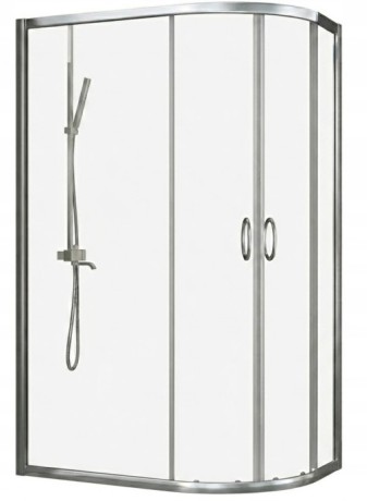 Przejdź do produktu KABINA PRYSZNICOWA 100x80 cm CHROM DRZWI PRZESUWNE LEWA ASYMETRYCZNA