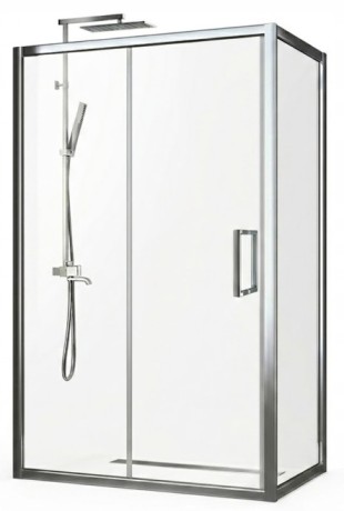 Przejdź do produktu KABINA PRYSZNICOWA 100x70cm CHROMOWANA PRZESUWNA PROSTOKĄTNA UNIWERSALNA