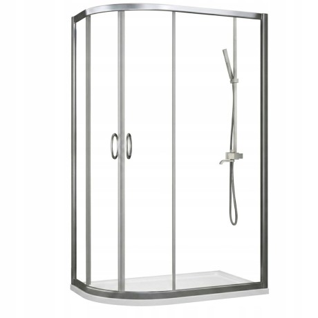 Przejdź do produktu KABINA PRYSZNICOWA 100x80 + BRODZIK 5cm+ SYFON PRZESUWNA ASYMETRYCZNA PRAWA