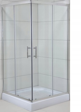 Przejdź do produktu Kabina Prysznicowa Przesuwna 90 X 70 Prostokątna + Brodzik 14 cm + Syfon