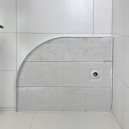 KABINA PRYSZNICOWA PRAWA PRZESUWNA ASYMETRYCZNA 100x80 BRODZIK 7 CM SYFON